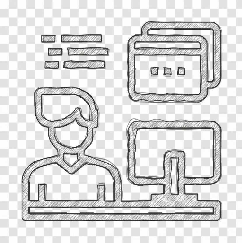 Worker Icon Programmer Icon Web Design And Optimization Icon Transparent PNG
