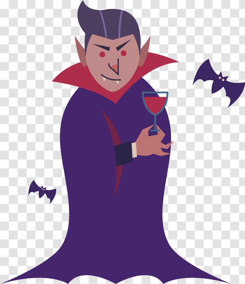 Vampire Illustration - Frame - Who Drinks Blood Transparent PNG