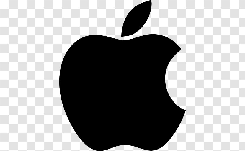 Apple Logo IPod Touch Clip Art - Black And White Transparent PNG