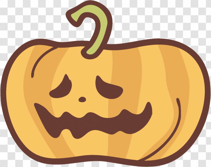 Jack-o-Lantern Halloween Pumpkin Carving - Cartoon - Cucurbita Squash Transparent PNG