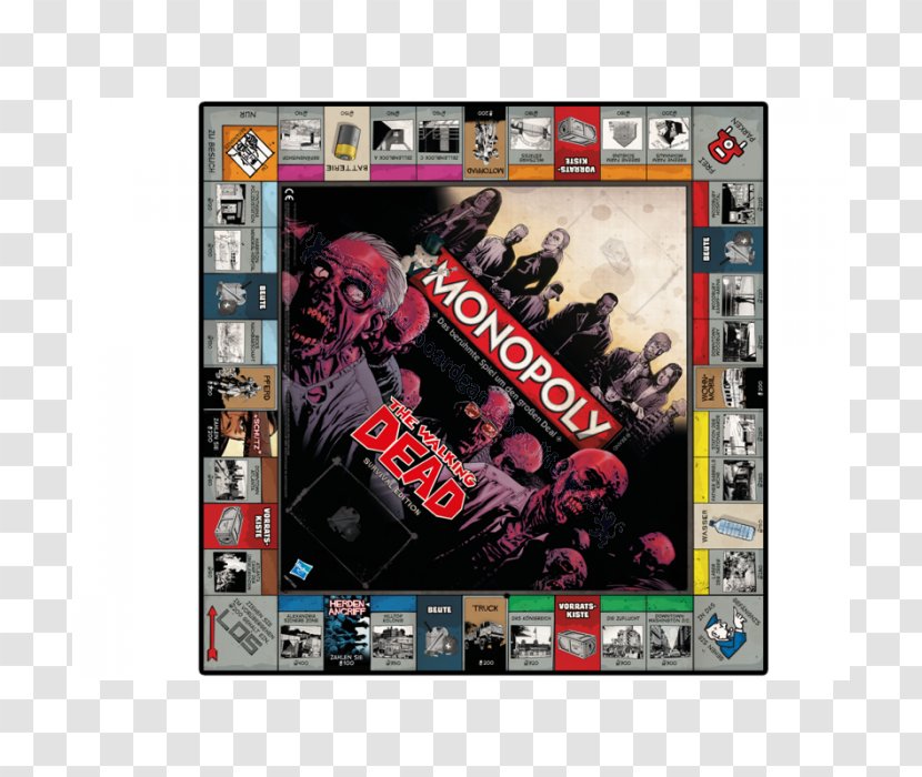 Winning Moves Monopoly The Walking Dead: Survival Instinct Michonne Game - Watercolor - Flower Transparent PNG