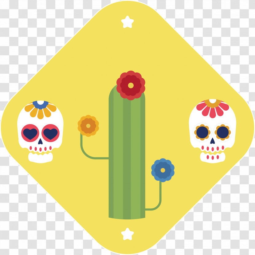 Yellow Flower Line Area Meter Transparent PNG
