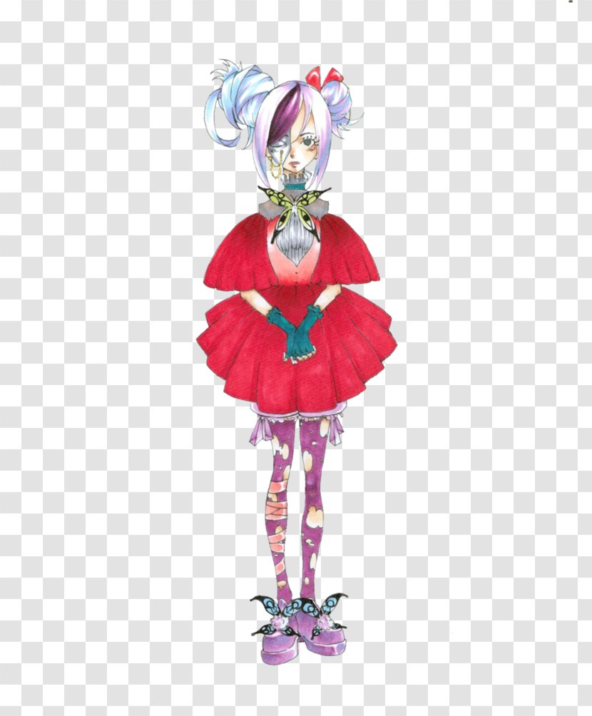 Costume Design Doll Clown Figurine - Fiction - Red Butterfly Transparent PNG