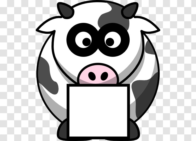 Jersey Cattle Drawing Cartoon Animated Film - Cow Outline Transparent PNG