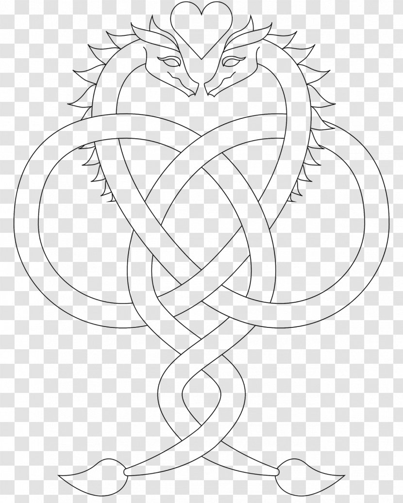 Coloring Book Drawing Dragon Adult - Heart Transparent PNG