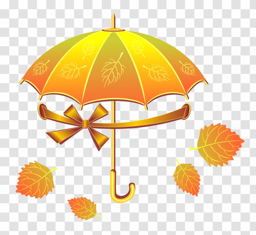 Umbrella Poster Euclidean Vector - Cdr - Autumn Maple Leaf Style Transparent PNG