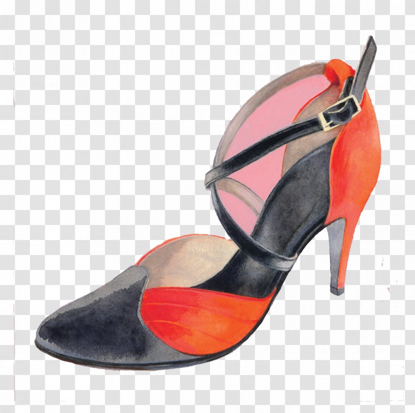 Alices Adventures In Wonderland Illustrator Fashion Illustration - Footwear - Hand-painted Design Diagram Heels Transparent PNG