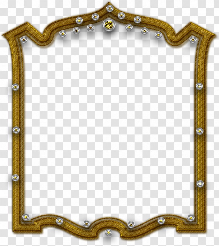 Picture Frames Rectangle Font - Mirror - Frame Gold Transparent PNG