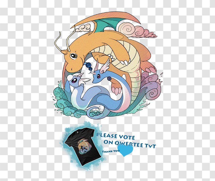 Pokémon Gold And Silver Vertebrate Dratini Dragonite Evolucija Pokémona - Art - Please Vote Transparent PNG