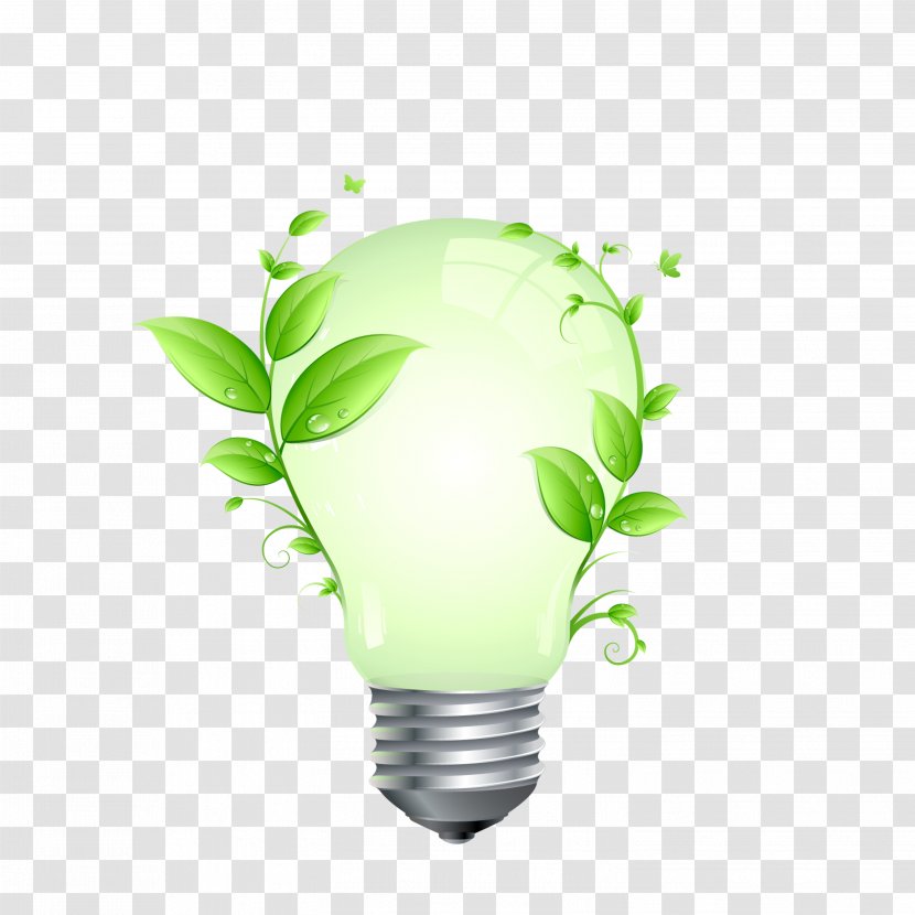 Incandescent Light Bulb LED Lamp Energy Conservation Efficient Use Transparent PNG