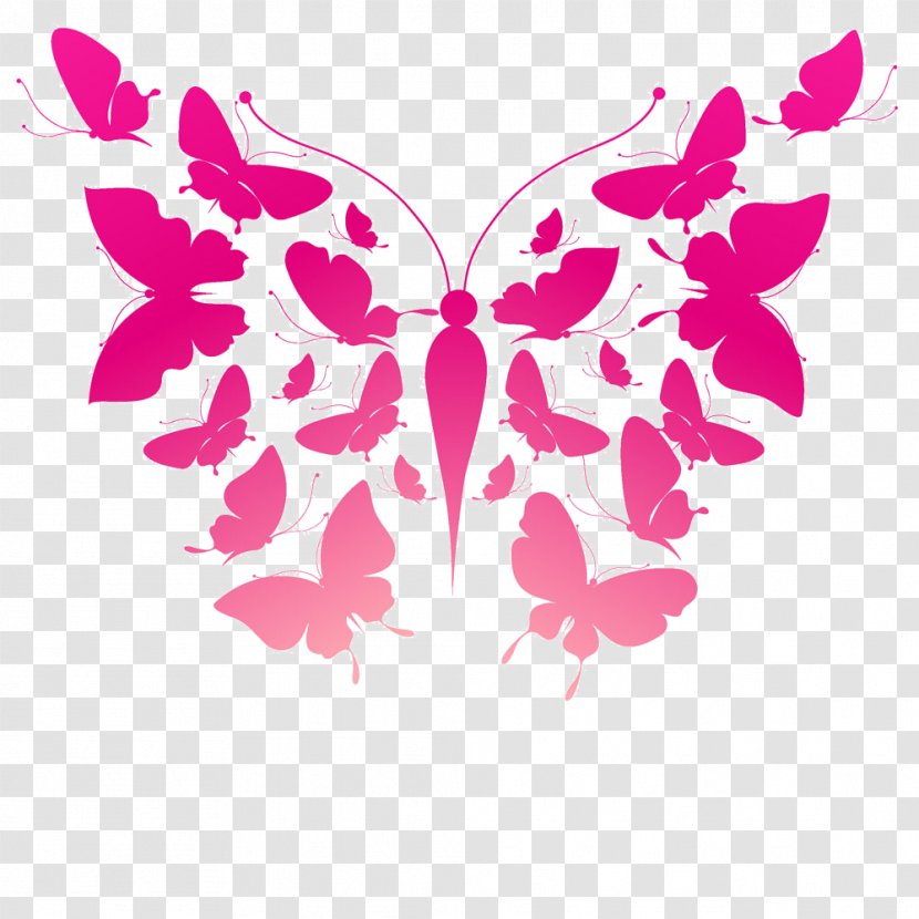 Icon - Butterfly - Pink Butterfly,Vector Transparent PNG
