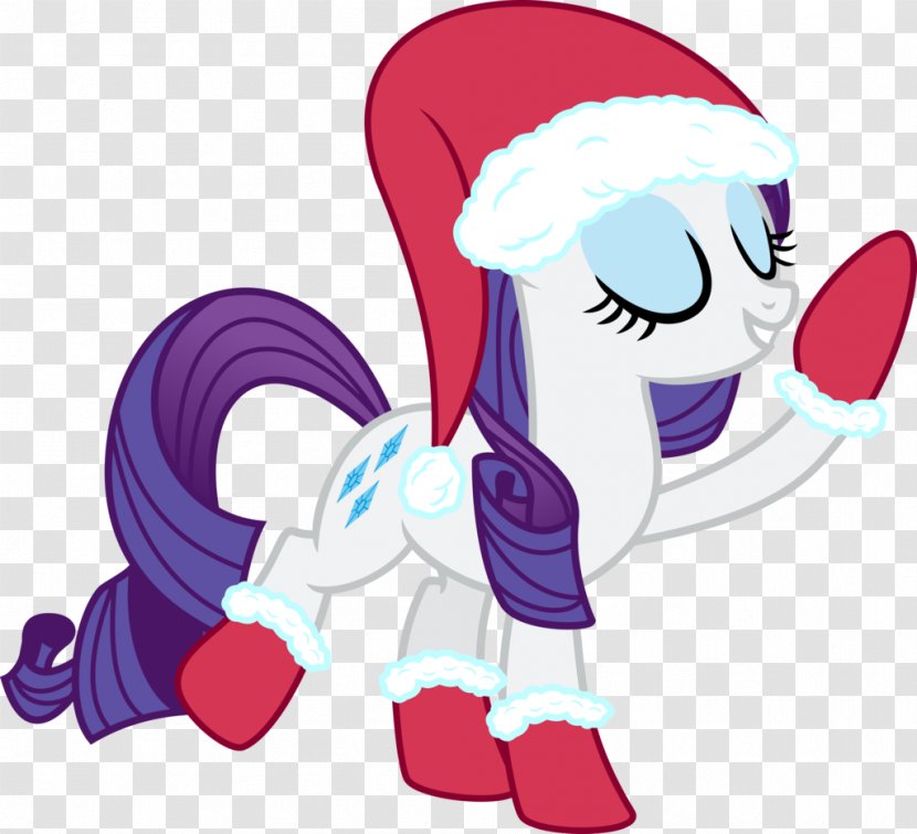 Pony Rarity Applejack - Cartoon - Christmas Eve Transparent PNG