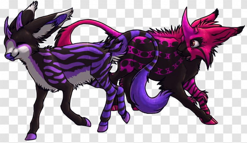 Horse Demon Cartoon Carnivora - Violet Transparent PNG