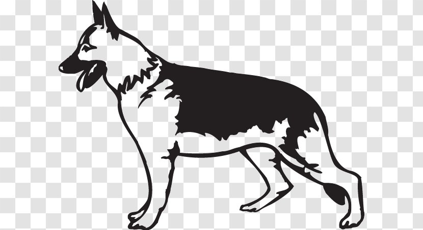 Old German Shepherd Dog Puppy Great Dane Clip Art - Line Transparent PNG