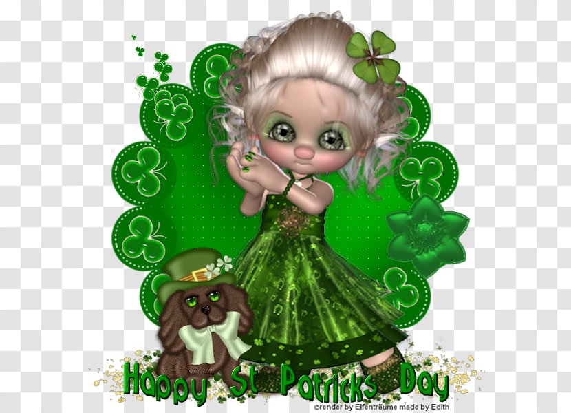 Christmas Ornament Plant Fairy - Cartoon - Happy St Patricks Day Transparent PNG