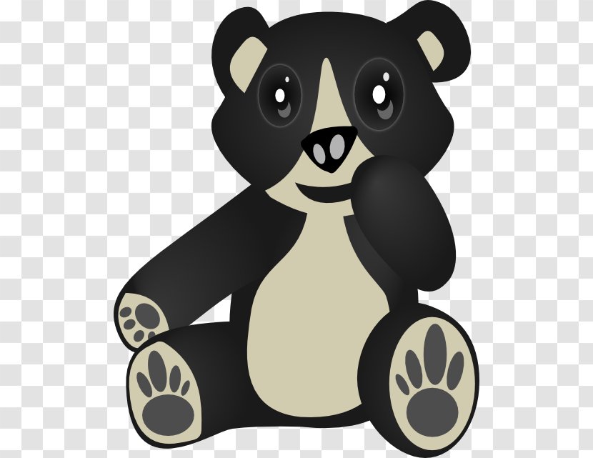 American Black Bear Brown Giant Panda Clip Art - Silhouette Transparent PNG