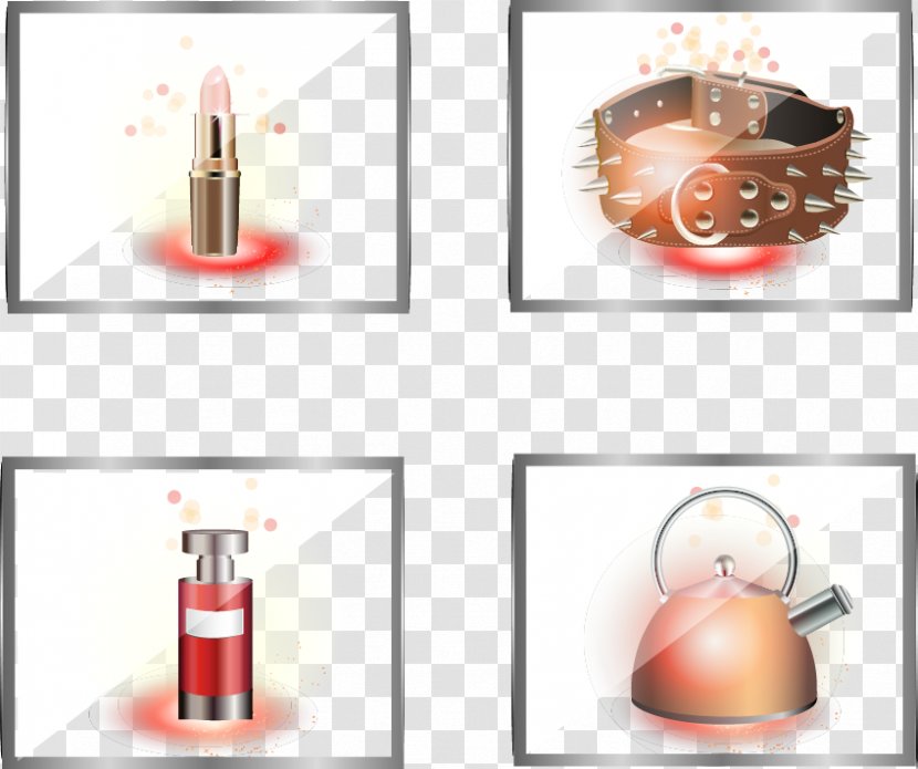 Euclidean Vector - Vacuum Flask - Lipstick Transparent PNG