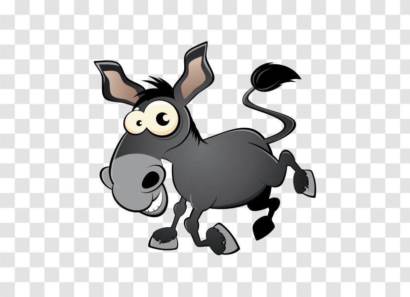 Donkey Cartoon Clip Art - Wildlife Transparent PNG
