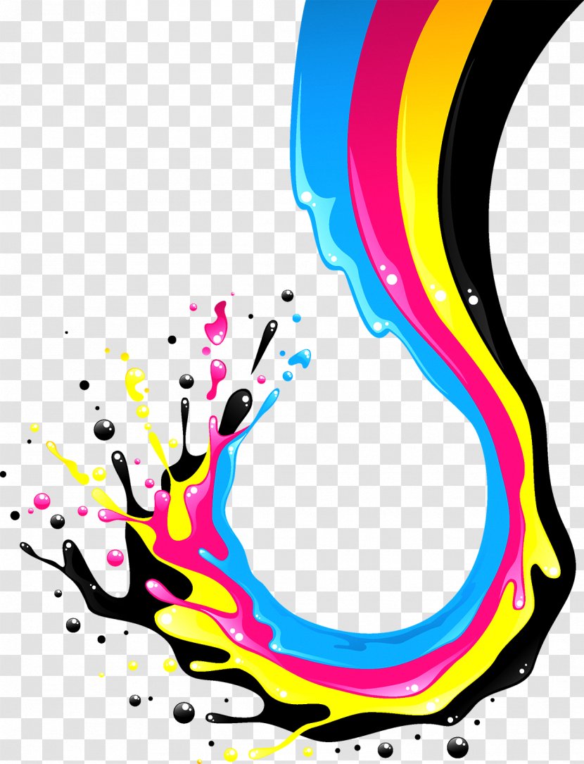 CMYK Color Model Stock Photography Illustration - Cmyk - Paint Splash Transparent PNG