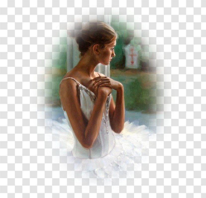 Ballet Dancer Art Painting - Heart Transparent PNG