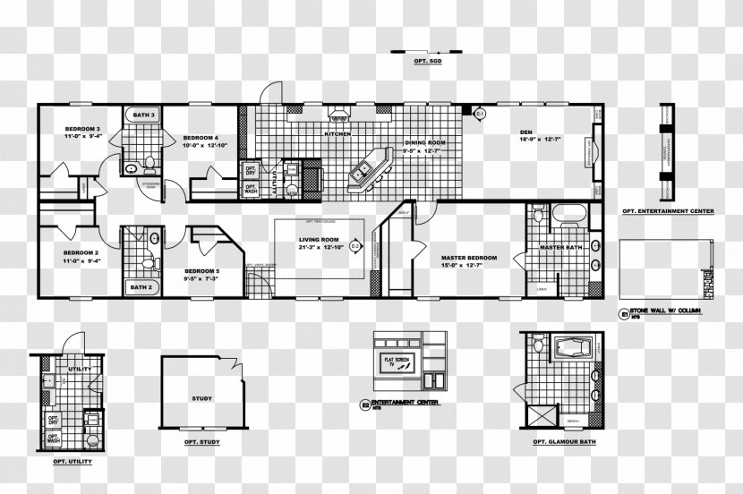 Clayton Homes Bedroom Bathroom Floor Plan - Square Meter - Home Transparent PNG
