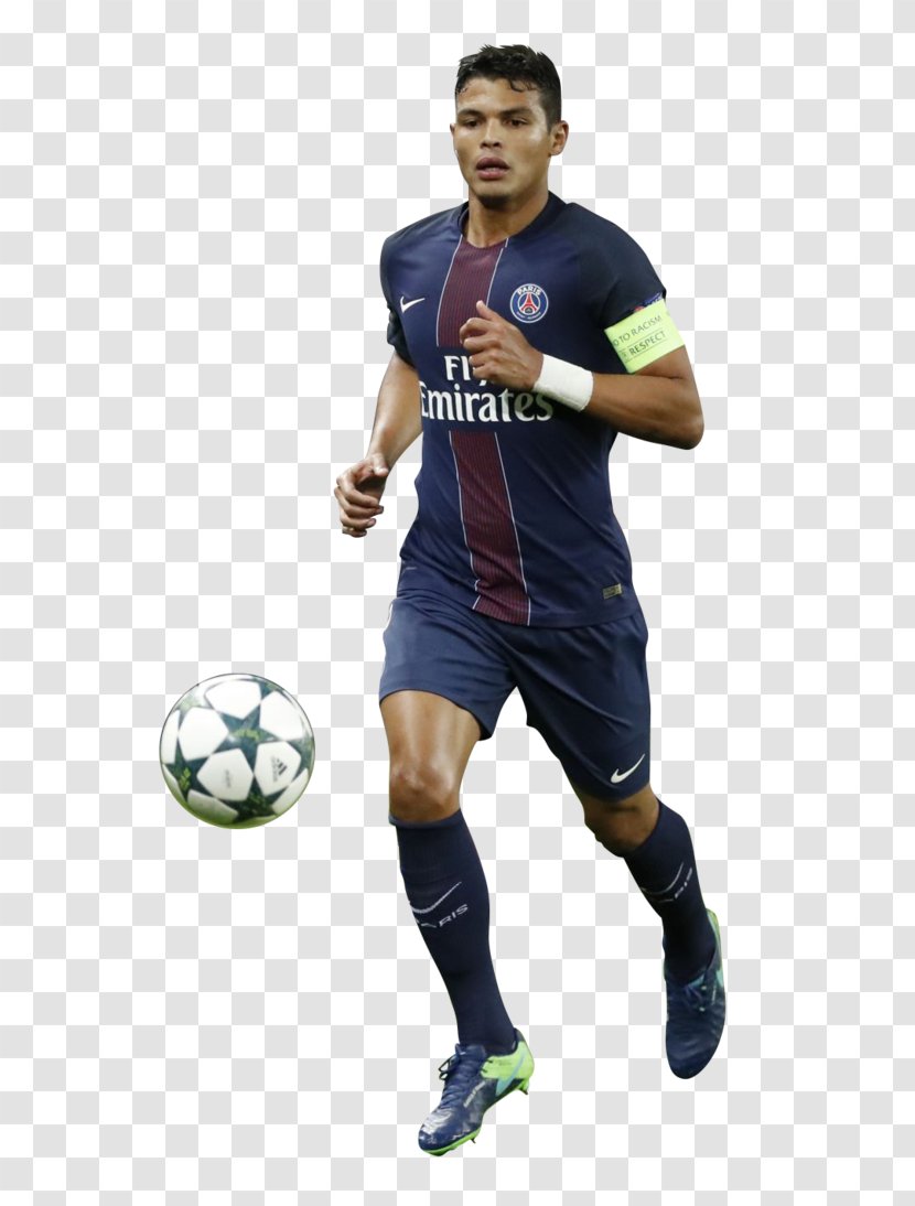 Thiago Silva Paris Saint-Germain F.C. Brazil National Football Team Player - T Shirt Transparent PNG