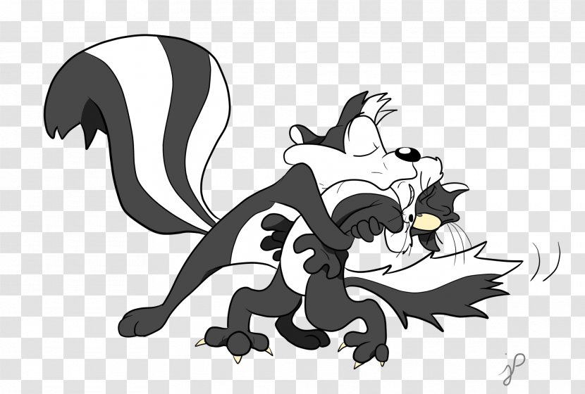 Penelope Pussycat Pepé Le Pew Looney Tunes - Mammal - Cat Transparent PNG