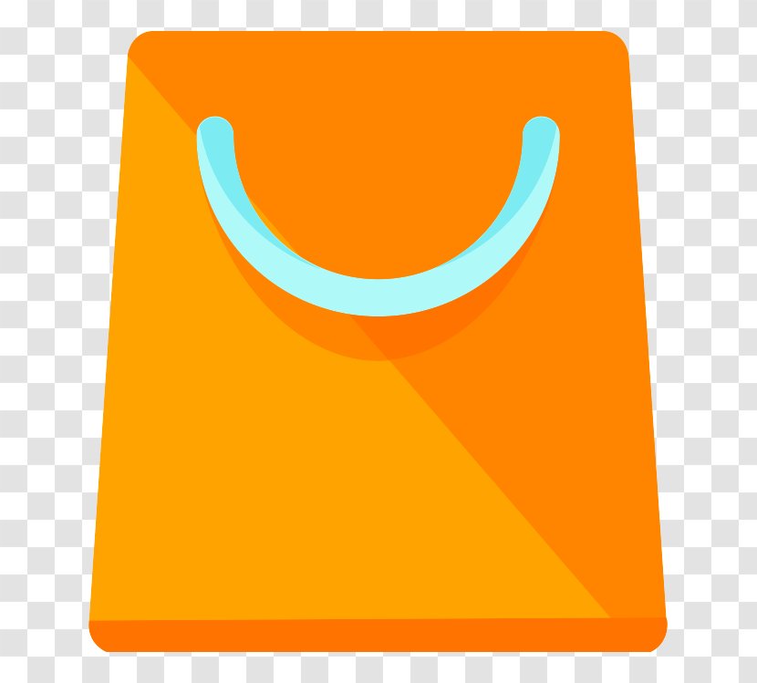 Bag Cartoon Icon - Gratis - Orange Transparent PNG