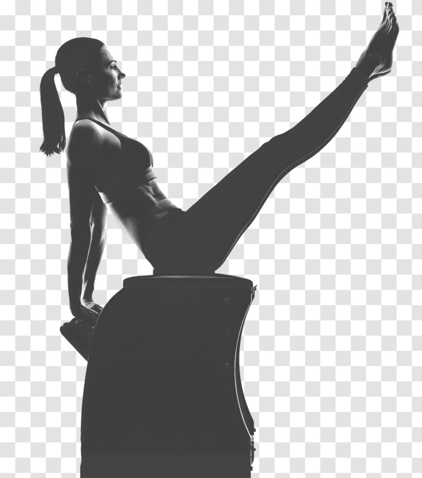 Pilates Physical Fitness Exercise Yoga - Black And White - Training Transparent PNG