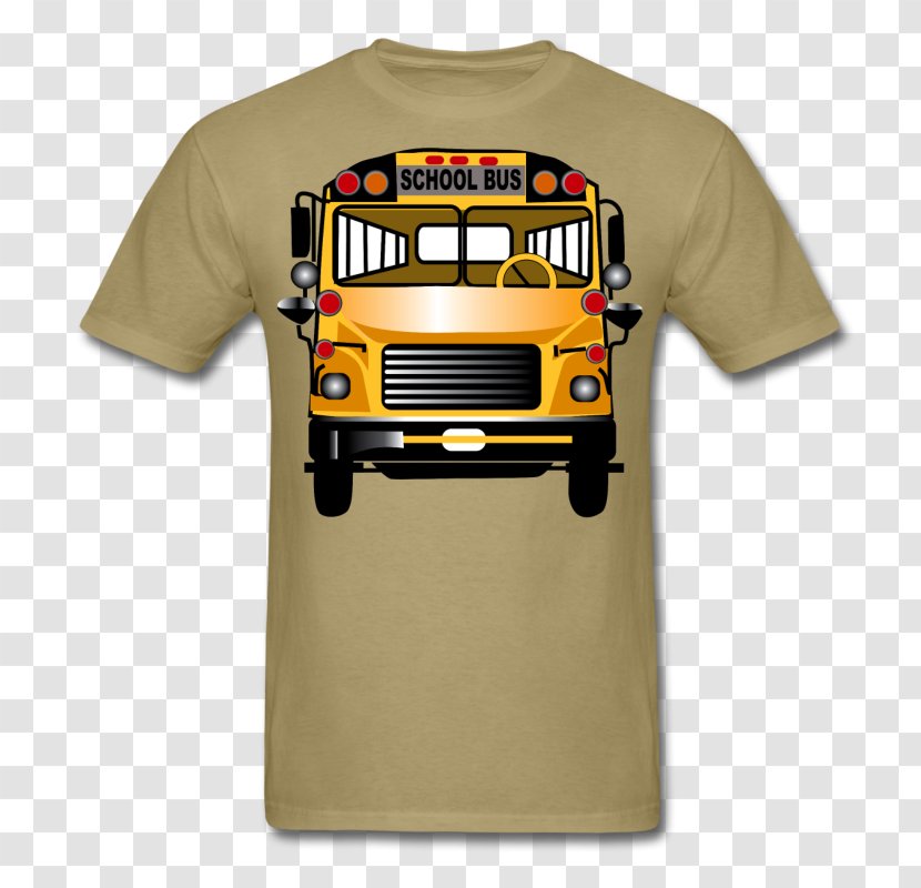 T-shirt School Bus Monitor - Top Transparent PNG