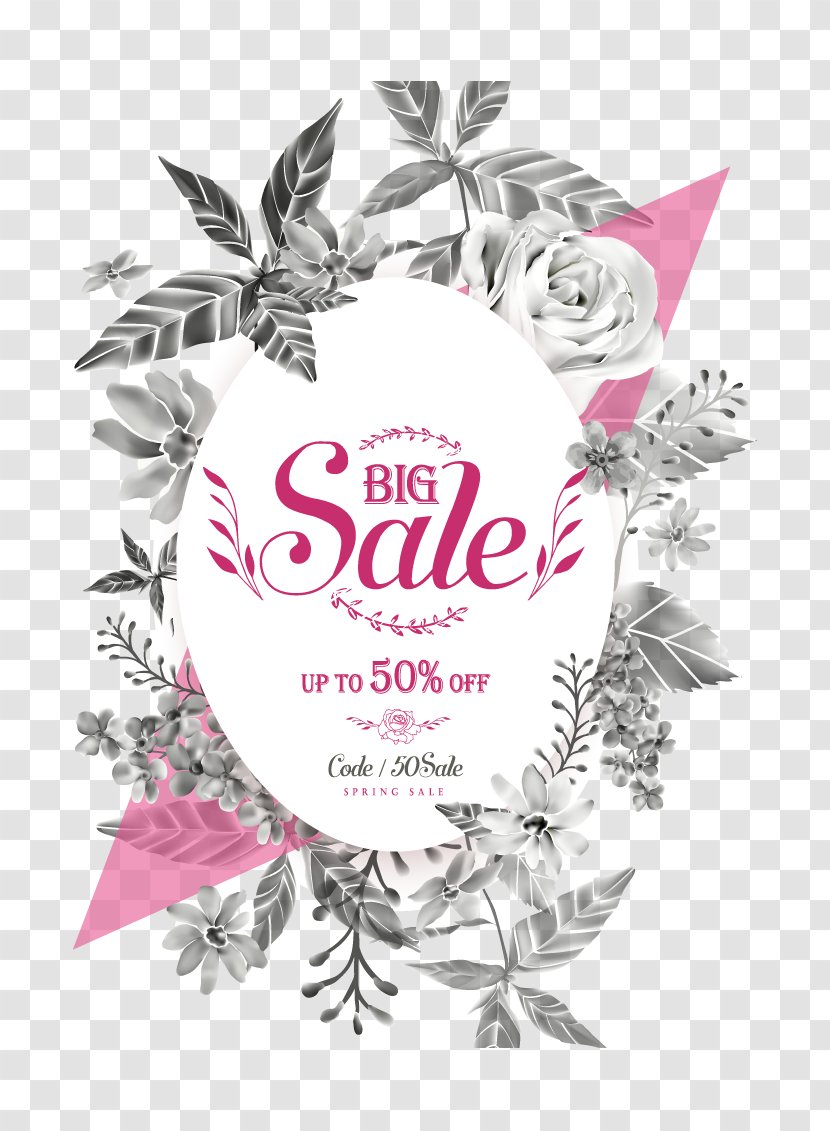 Poster Photography Illustration - Text - Decorative And Purple Floral Pattern Promotions Transparent PNG