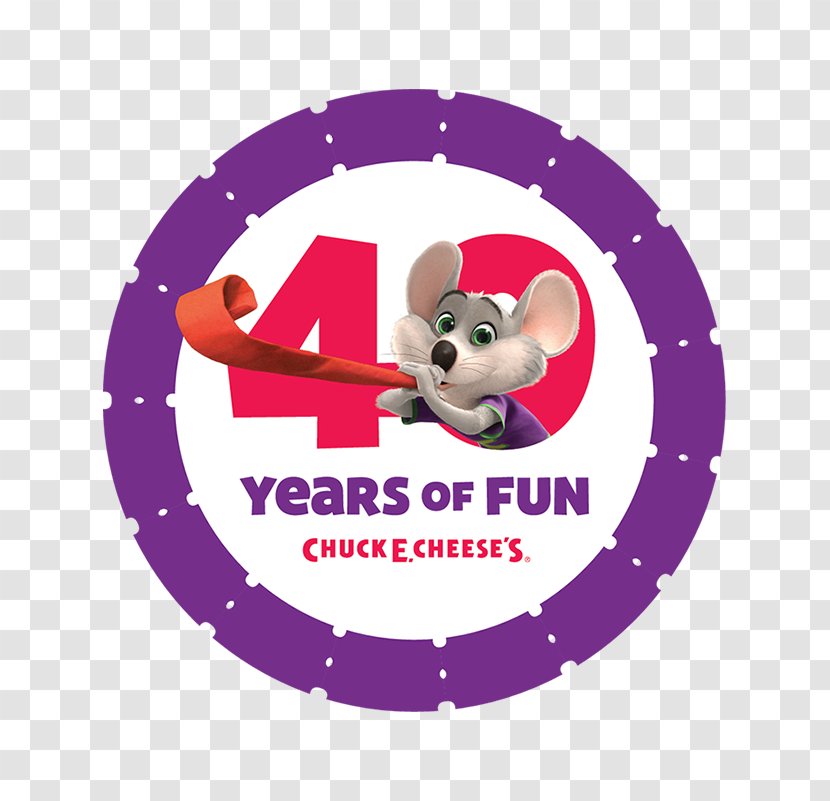 Chuck E. Cheese's Pizza Party Restaurant Birthday - Pink Transparent PNG