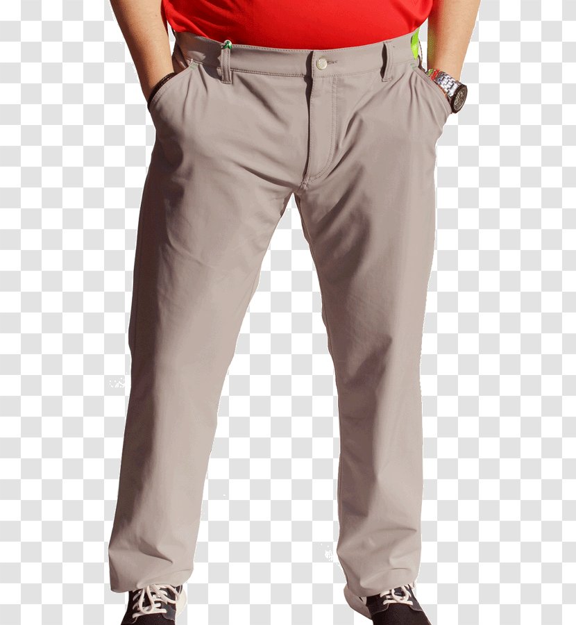 Khaki Waist Pants - Professional Golfer Transparent PNG