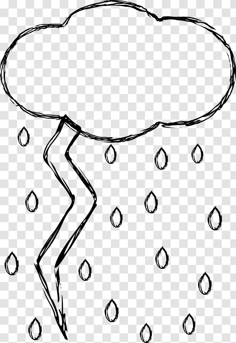 Thunderstorm Lightning Clip Art - Drawing - Weather Clipart Transparent PNG