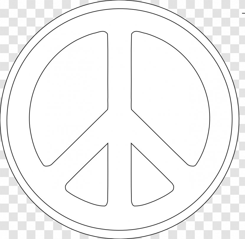 Drawing Circle Line Art Point Angle - Area - Peace Symbol Transparent PNG