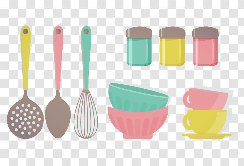 Kitchen Utensil Knife Kitchenware Table - Plate - Utensils Bowl And Spoon Transparent PNG