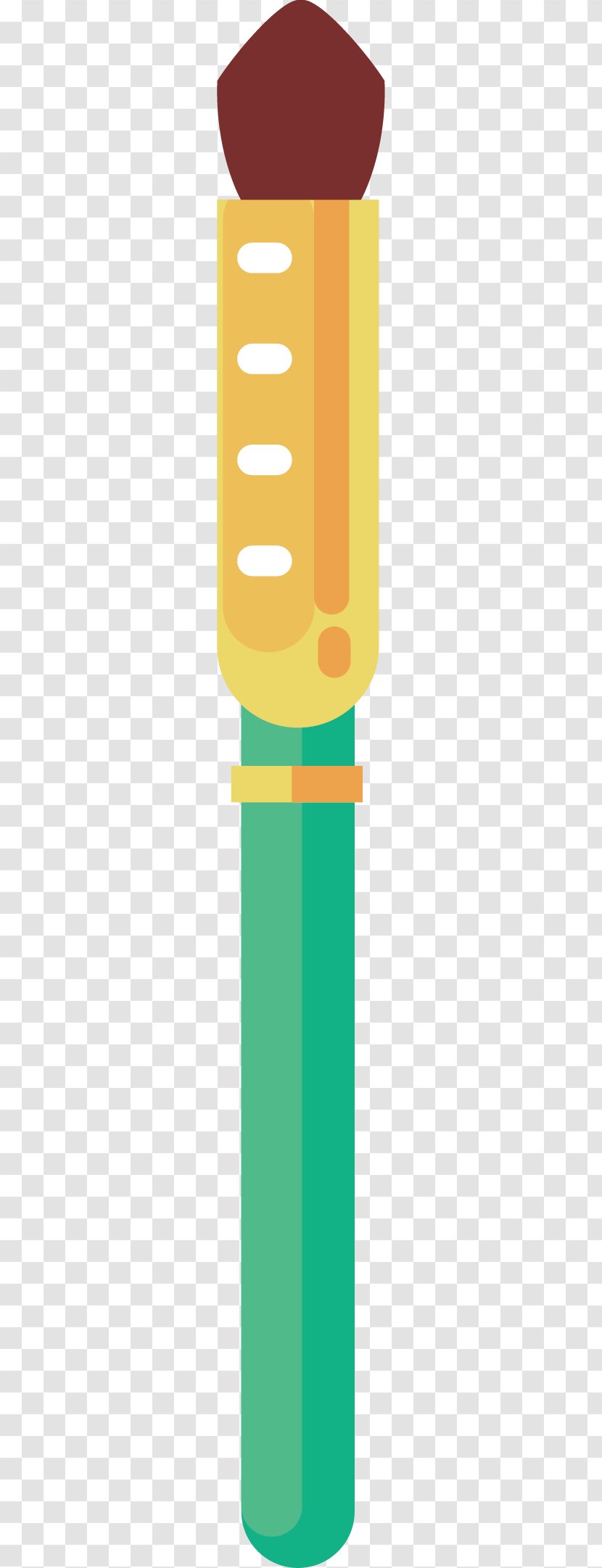 Yellow Angle Clip Art - Hand Painted Eyebrow Pen Vector Transparent PNG