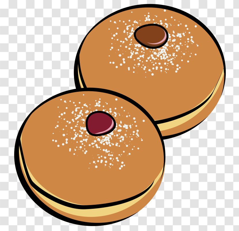 Sufganiyah Donuts Hanukkah Clip Art - Cuisine Transparent PNG