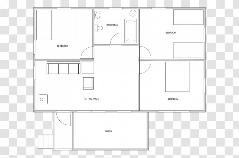 Floor Plan Brand Pattern - Black And White - Design Transparent PNG