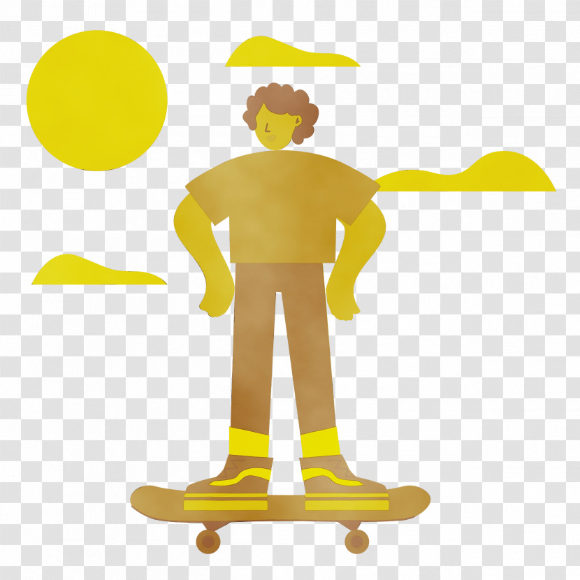 Sports Equipment Skateboarding Skateboard Yellow Transparent PNG