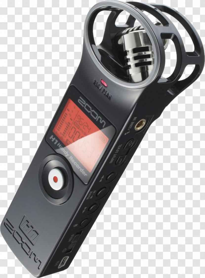 Microphone Digital Audio Zoom Corporation H2 Handy Recorder Recording - Cartoon - Video Transparent PNG