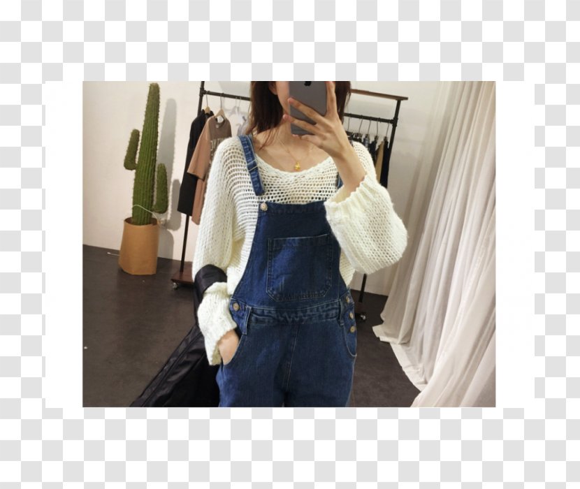 Overall Denim Pants Jeans Boilersuit - Jumpsuit Transparent PNG