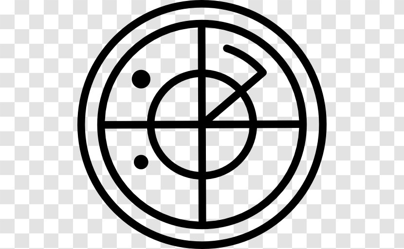 Reticle Telescopic Sight - Black And White Transparent PNG