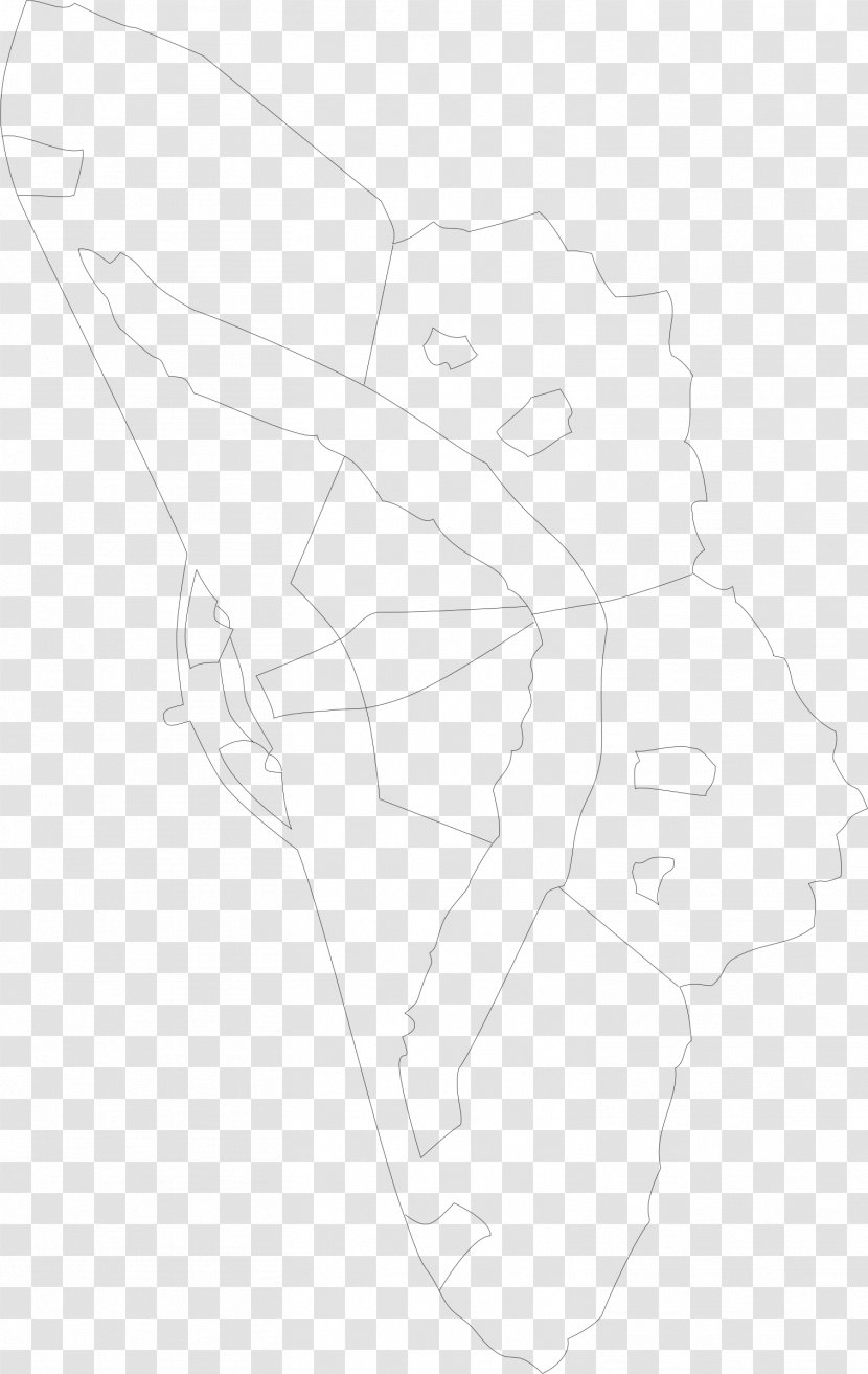 Finger Drawing Line Art Sketch - Moth Transparent PNG