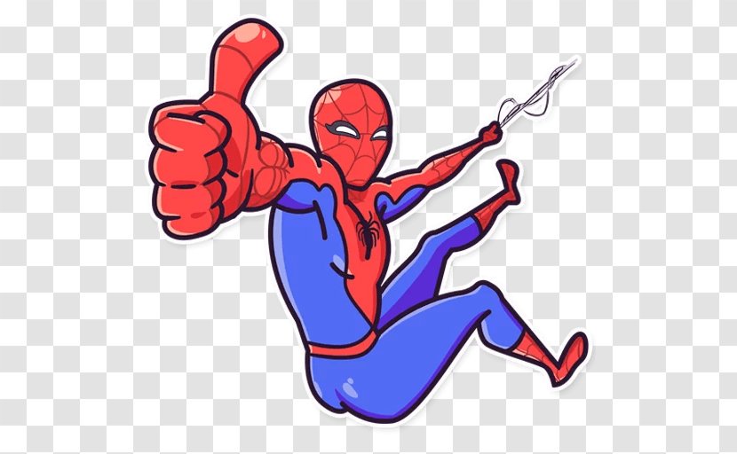 Telegram Sticker Avengers: Infinity War Spider-Man Clip Art - Silhouette - Cute Spiderman Transparent PNG