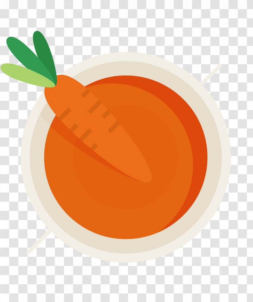 Carrot Soup Cream - Vector Transparent PNG