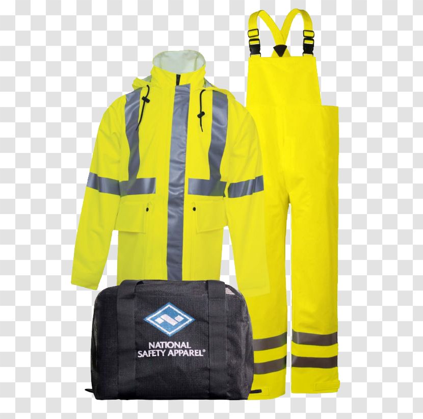 National Safety Apparel, Inc. High-visibility Clothing Personal Protective Equipment Raincoat - Jacket Transparent PNG