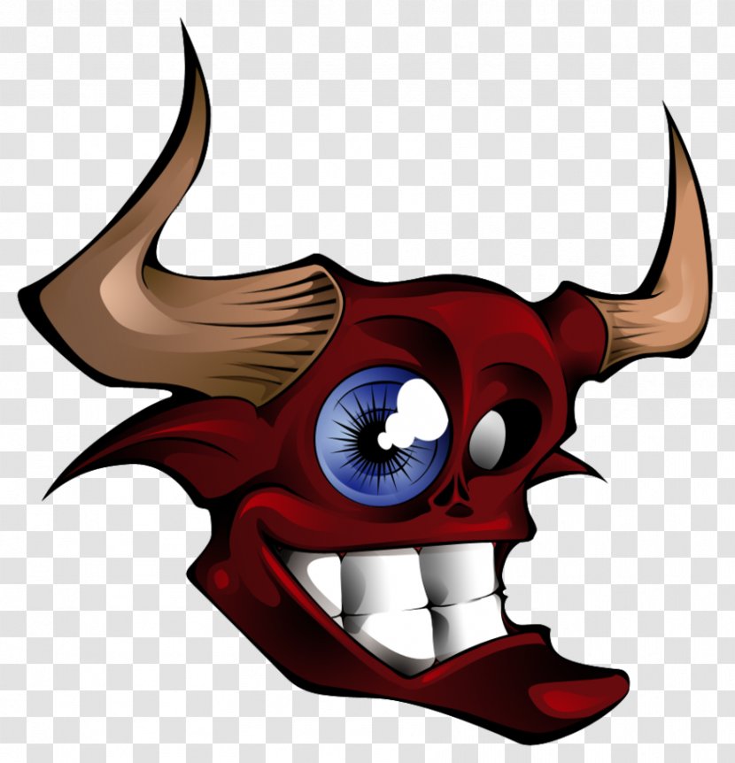 Demon Skull Headgear Clip Art - Fictional Character Transparent PNG