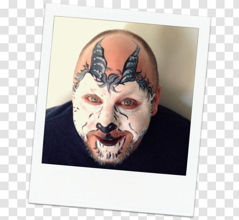 Abziehtattoo Facebook - Face Painted Transparent PNG