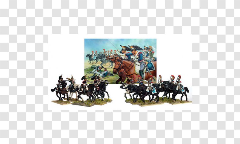 Napoleonic Wars Heavy Cavalry Cuirassier Miniature Figure - Carabinier - British Army Ranks Transparent PNG